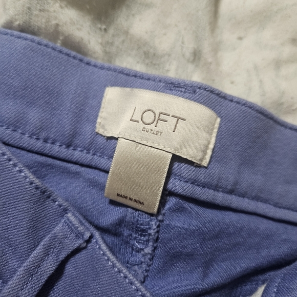 Loft lavender modern denim crop jeans! - Picture 2 of 7